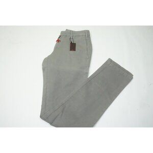 Isaia Tinto Capo 100% Cotton Gray Mens Pants Sz 48R Brand New